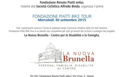 Tutti in sella per il primo Fondazione Piatti Bike Tour a sostegno de La Nuova Brunella