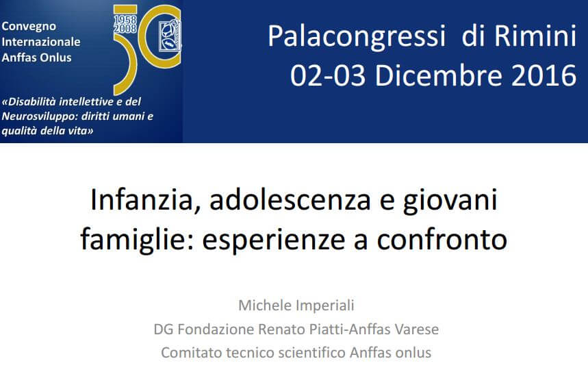 Online gli atti del Convegno Internazionale Anffas