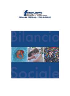 Primo Bilancio Sociale di Fondazione Piatti