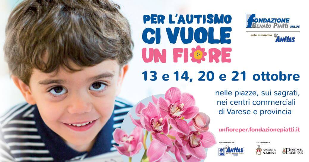 Save the date: 13-14 ottobre e 20-21 ottobre “Per l’autismo, ci vuole un fiore”