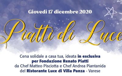 Giovedì 17 dicembre 2020, cena solidale “Piatti di Luce”