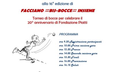 A giugno, Fondazione Piatti conta 20 anni di attività: iniziano i festeggiamenti